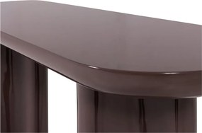 Тъмнокафява гланцова конзолна маса 35x120 cm Evara – WOOOD