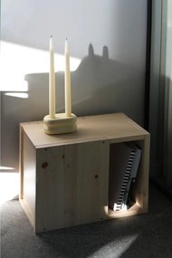 Нощно шкафче от масивен бор в естествен цвят Grab It – Karup Design