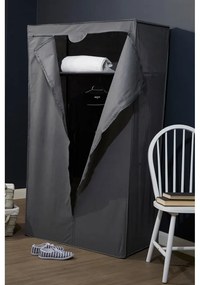 Сив текстилен гардероб 90x160 cm Dara – Premier Housewares