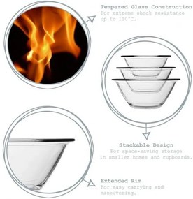 Bormioli Rocco - Стъклена купа 22см 1л MR CHEF-(5.00040)