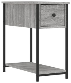 826059 vidaXL Нощно шкафче, сив сонома, 30x60x60 см, инженерно дърво