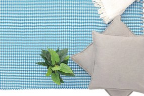 Килим houndstooth caribbean sea-130 x 190 см.
