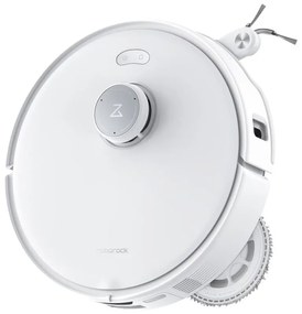 Прахосмукачка робот Roborock Q Revo Curv QRC02-00, 18500 Pa, 6400 mAh, 66W, 3D Картографиране LiDar, Станция за зареждане, Автономия до 4 часа, Бял