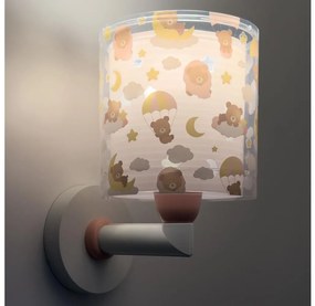 Dalber 41579S - Детска стенна лампа BABY TEDDY 1xE27/15W/230V розова