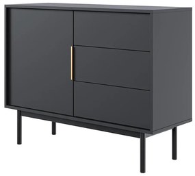 Черен комод ELI
