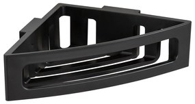 Черен ъглов самоносещ пластмасов рафт за баня Bralia - Wenko