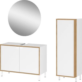 Бял комплект за баня Topeka – Germania