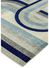Сиво-син килим 160x230 cm Nova Retro Blue – Asiatic Carpets