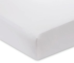 Бял памучен сатен чаршаф Лукс, 135 x 190 cm - Bianca