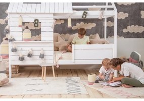 Син и кремав ръчно изработен памучен килим подходящ за пране 120x160 cm Atlas Natural – Lorena Canals