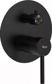 ДУШ СИСТЕМА за вграждане за вана Rea Lungo Black