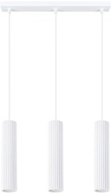 Бяло висящо осветително тяло Gleam – Sollux