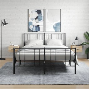 829811 vidaXL Нощни шкафчета за стенен монтаж, 2 бр, сонома дъб, 35x35x20 см