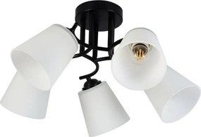 Плафон PAFOS 5xE27/15W/230V черен