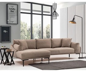 Бежов ъглов диван , ляв ъгъл Leo - Artie