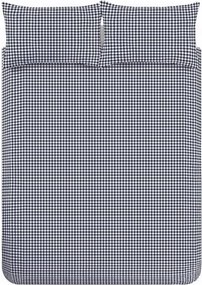 Тъмносиньо двойно 3 части спално бельо 200x200 cm Bamford Gingham Check – Catherine Lansfield