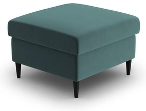 Кадифена табуретка в петролен цвят Kyoto – Cosmopolitan Design