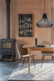 Сгъваема трапезна маса с допълнителна плоча с дъбов плот 90x180 cm Twist – Zuiver