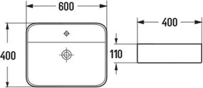 Mexen Sofia плотно стояща мивка 60 x 40 см, бяла - 22156000