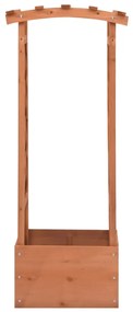 316391 vidaXL Плантер с решетка и арка, 49x39x117 см, чам