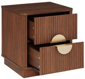 Нощно шкафче atmosphera Wany, 2 чекмеджета, MDF, Орех, 45x40x50 cm