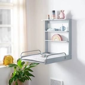 Зелено сива висяща маса за преповиване Roba style - Roba