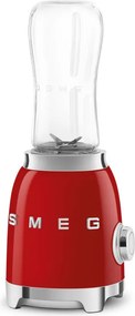 Блендер Smeg PBF01RDEU, 300W, 2x 600 мл, 20000-24000 об/мин, Противоплъзгаща основа, Без BPA, Неръждаема стомана, Червен