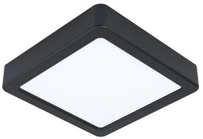 Черно LED осветително тяло за таван 16x16 cm FUEVA 5 – EGLO