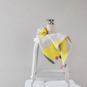 Жълти кърпи в комплект от 2 бр. от органичен памук от тери 40x55 cm Diagonal – Mette Ditmer Denmark