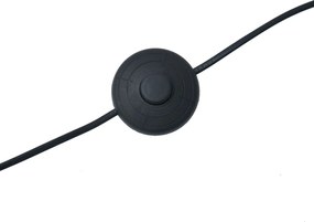 Дървена подова лампа с многоцветен абажур с животински принт 50 см - Tripod Classic