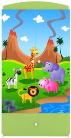 Гардероб Babydreams Cartoon-Prasino-Safari