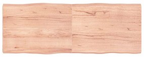 363973 vidaXL Плот за маса светлокафяв 160x60x(2-6) см обработен масивен дъб