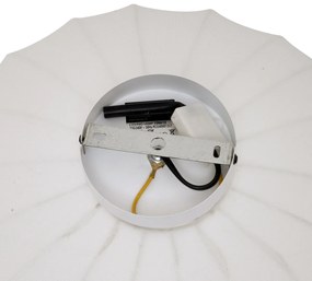 Японски таванен абажур бял с текстилен абажур - Bida