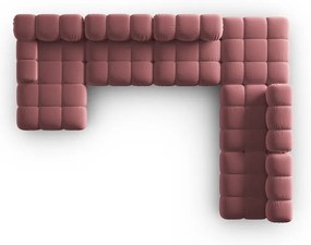 Диван от розово кадифе 379 cm Bellis - Micadoni Home