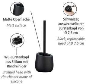 Матово черен керамичен комплект аксесоари за баня Badi – Wenko