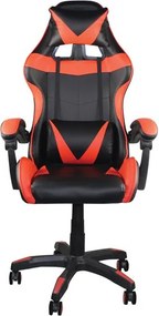 Гейминг стол Pu BF7850-Черен-червен