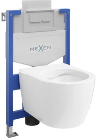 Комплект подложно WC стелаж Fenix XS-U с тоалетна чиния Carmen, бял гланц - 6853388XX00