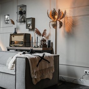 Винтидж подова лампа златиста - Botanica Simplo