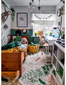 Памучен ръчно изработен детски килим подходящ за пране 140x200 cm Botanic Plants – Lorena Canals