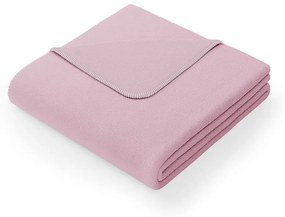 Прахово розово одеяло със смес от памук , 150 x 200 cm Virkkuu - AmeliaHome