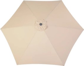 Бежов чадър ø 300 cm Roja - Rojaplast