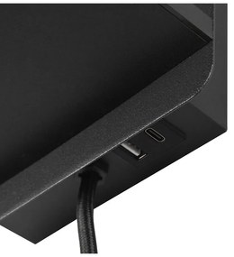 Матово черна стенна лампа Comfort – Trio