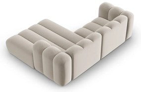 Бежов ъглов диван (десен ъгъл) Lupine – Micadoni Home