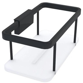 NIMCO Ki-14015-B-90 - Душ рафт за стена KIBO матов черен/бял