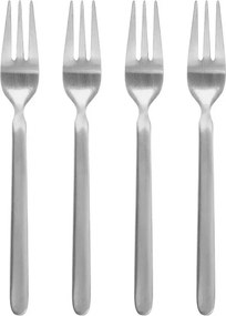 Десертни вилици в комплект 4 бр. от неръждаема стомана в матово сребрист цвят за 4 души Stella – Blomus