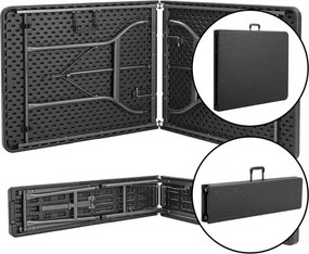 Пивоварен комплект Malmö - сгъваема маса + 2 пейки