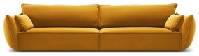 Кадифен диван в цвят горчица 248 cm Vanda – Mazzini Sofas