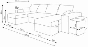 Ъглов диван Komo-Mauro-Leuko