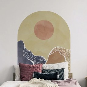 Стикер за стена 120x140 cm Abstract Rising Sun Arch - Ambiance