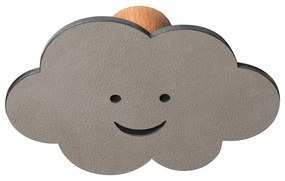 Сива стенна стоманена кука Cloud Dot Nupo – LIND DNA